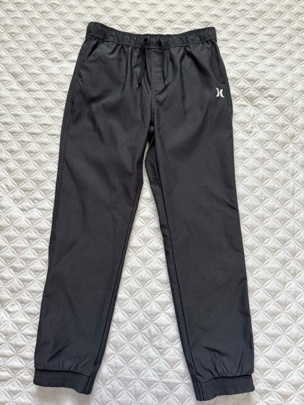 Hurley Charcoal Gray Kids Nylon Pull-on Joggers Pants Size 14 / 16